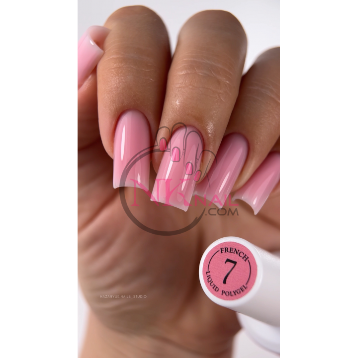 Жидкий полигель Crooz Liquid Polygel French№07, 15 мл